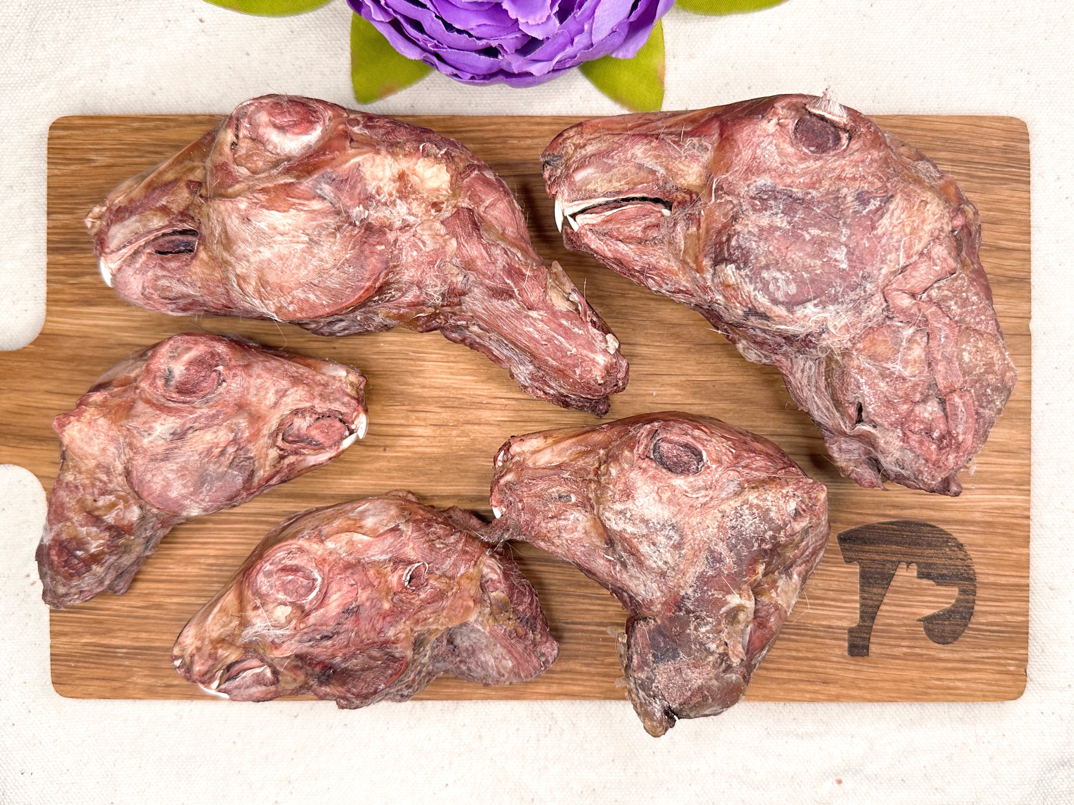 Freeze-dried Rabbit Heads